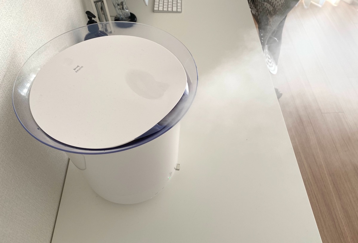 ブルーノ加湿器バケツ式のミスト