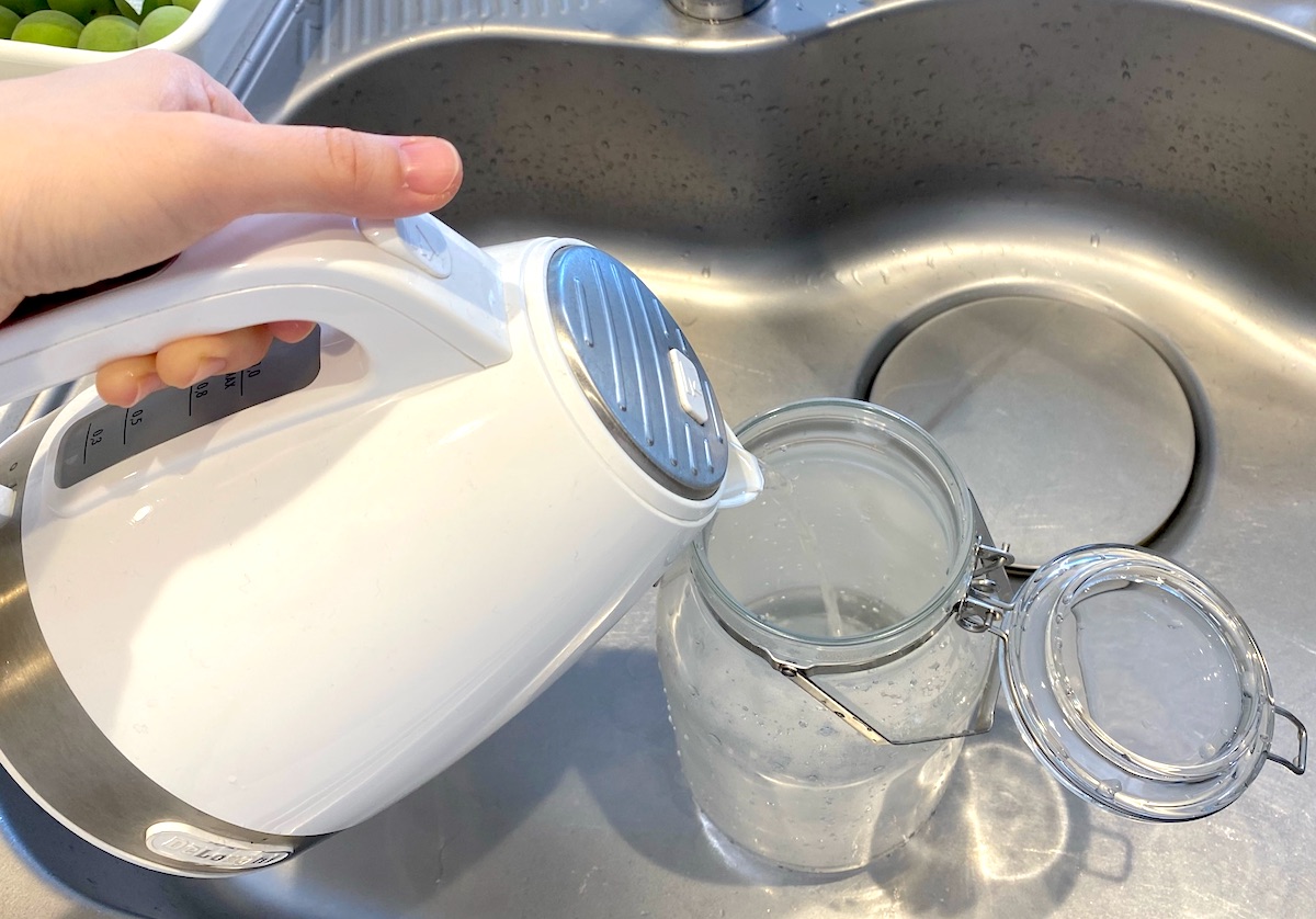 無印用品の果実酒用ビンで子供も飲める梅シロップを作ります コビトリビング
