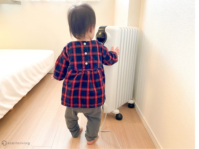 オイルヒーターは子供は触ってしまう
