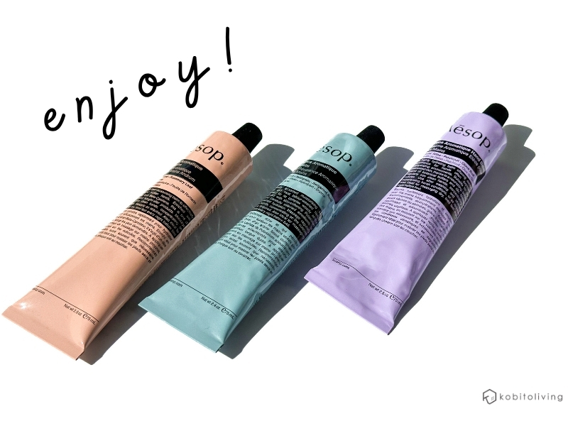 人気のイソップのハンドクリーム3種類の比較レビューのまとめ